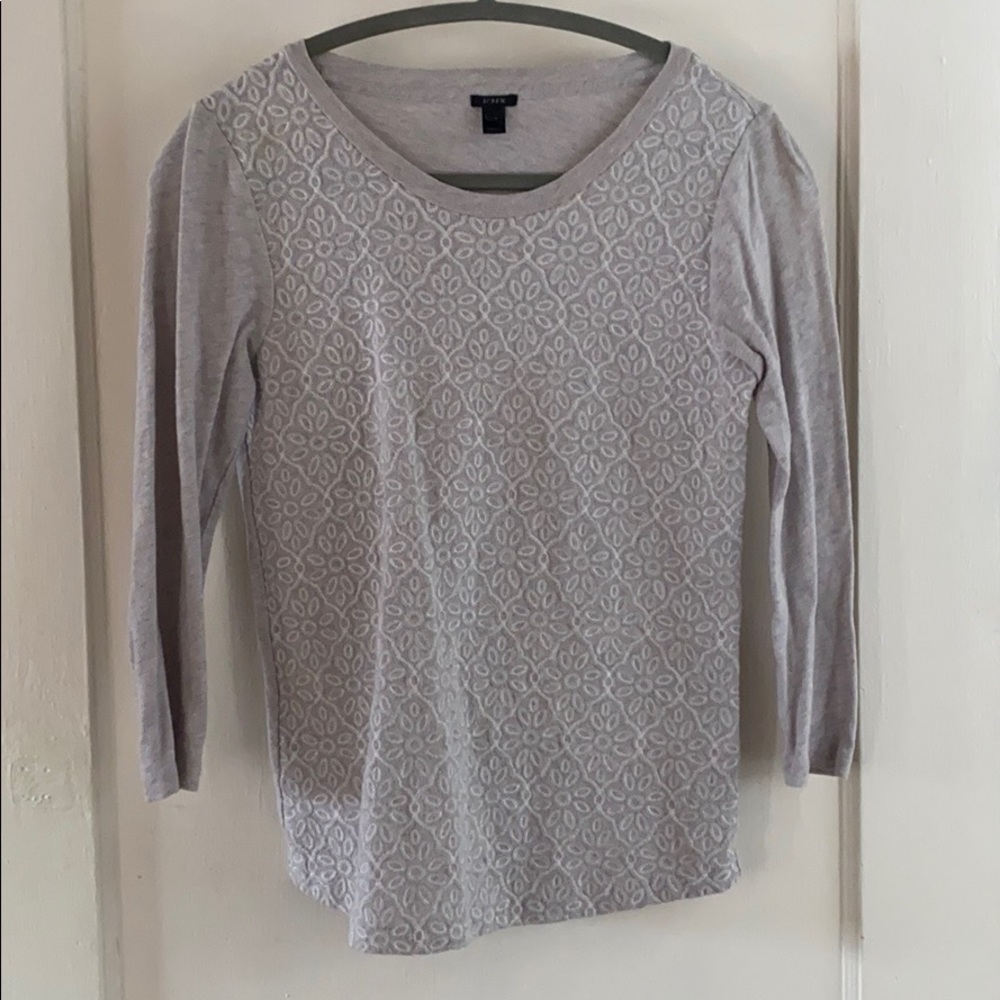 J. Crew patterned cotton top